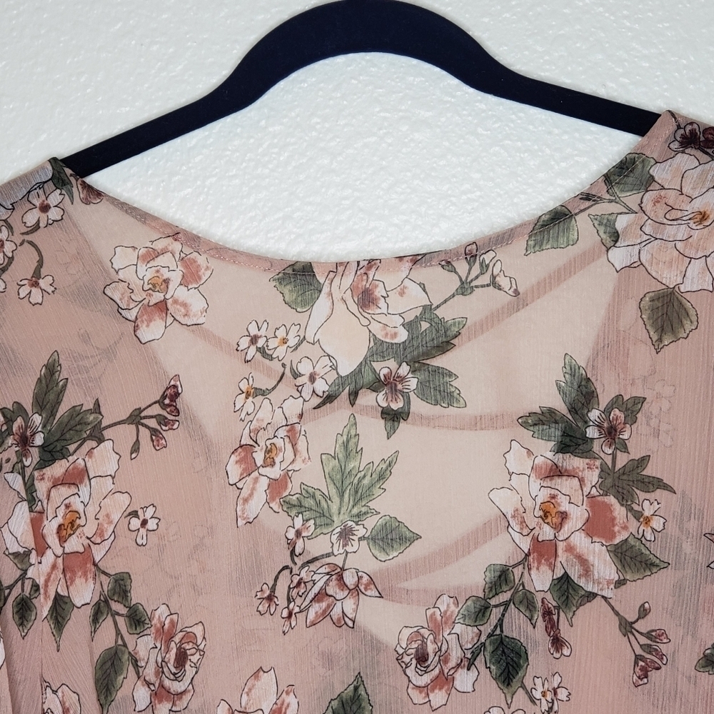 Torrid Chiffon Strapy Back Ruffle Blouse - Picture 3 of 8